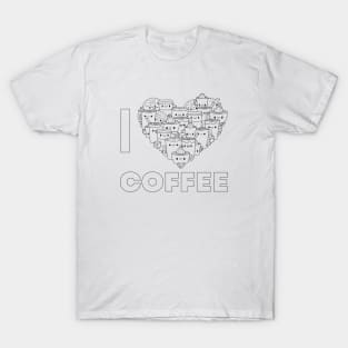 I Love Coffee - Coloring Tee T-Shirt